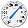104-114 Ra20447 La Crosse Technology Lacrosse Round Thermometer 689849250885