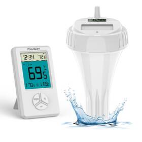 Raddy 816617022096 Pt-1 Pool Thermometer Floating Easy Read Wireless Digital Water F