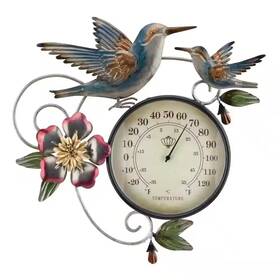 Regal Art & Gift 445004633695 Thermometer Metallic Wall Decor - Hummingbird