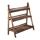 Reo7177149850570lt Wooden Ladder Plant Stand Natural Wood