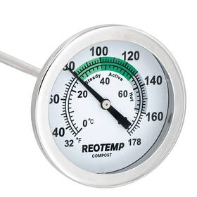 K83b1 Reotemp 853850002546 12 Inch Soil And Compost Thermometer With Digital Composting Guid