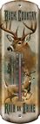 Rep1358 .powder Tin Products River Edge Country Thermometer Coated Buck