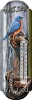 Rep1375 Sing Powder River Food Bluebird Edge Coated Tin Thermometer