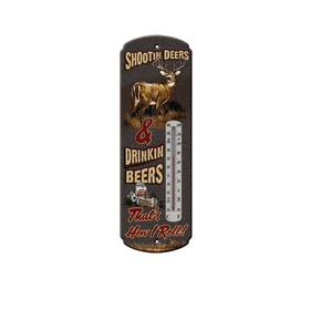 1339 Rivers Edge Products Tin Thermometer 17 Inch X 5 Indoor Or Outdoor