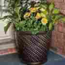 Pot-planter-2-pc-set-xa1662 Round-pot-planter-2-pc-set-26227 Round-pot-planter-2-pc-set-xa1662 Suncast Round Pot Planter 2 Pc Set Resin Flower Plant Indoor Outdoor Decor Garden Porch 741755026227