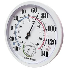 Rtwaw 772629757787 Indoor Outdoor Thermometer Large Wall Thermometer-hygrometer Waterproof Does