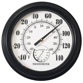 B0bd7gbxy6 Rtwaw Indoor Outdoor Thermometer And Hygrometer - Large 12 Inch Wall Mount Waterproof No B