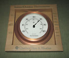 Rzk Indoor Outdoor Antique Copper Thermometer-fahrenheit Celcius-water Resist Nib 732220000224
