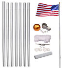 S01-h01-1353 Segawe Flagpole Aluminum Kit Sectional Halyard Pole Outdoor 0700161276121