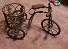 S01-h01-1375 Zeny Bicycle Plant Stand Outdoor Home Garden Decor Iron Planter