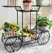 Scb00lg96jpo-plant Flower Display Cart Plant Stand Garden Planter Holder Pot Metal 6 Shelf Decor 0744716096444