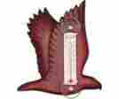 Se2170102 Songbird Essentials Flying Eagle Stained Small Window Thermometer Handpainted