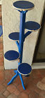 Shells 5 Plant - Ocean 46 Tall Roping Stand Nautical Sea Retro Blue Tier " Wood