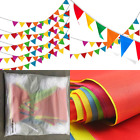 Sjq001 Multicolor Pennant Flags Loobjoygame Nylon Fabric Decorations Grand 701980555923