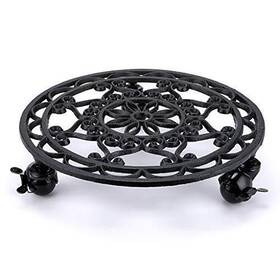 Skelang 610895376724 12.6 Inches Plant Stand Cast Iron Pallet Caddy Pot Doll