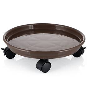 Skelang 736140237364 11.8 Inch Plant Caddy Pallet With Brake Wheels Moving Pot Saucer P