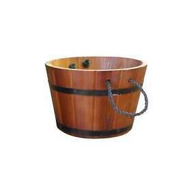 Small Rope Handle Planter Brown