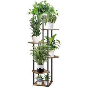 Uk-jy20240322-010 Smfanlin 6 Tier Plant Stand Indoor Potted Metal Tall Shelf Pot Black