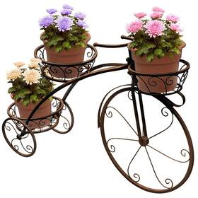Dfx1618 Sorbus Tricycle Plant Stand - Flower Pot Cart Holder Ideal For Home Garden