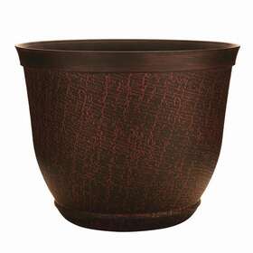 Southern Patio 684143012146 Cronus Planter Hot Coal 8 Inch Dia