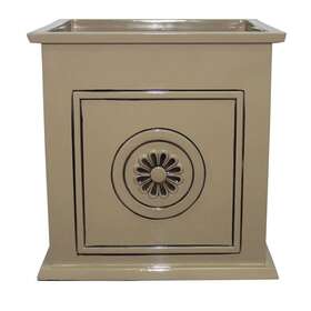 Southern Patio 684143047018 Colony 16-inch Square Country Planter Tan
