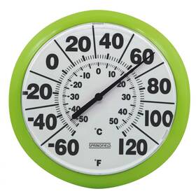 Springfield 077784039366 Indoor Outdoor Big And Bold Dial Thermometer Wireless Thermomete Springfield 077784039366 Indoor Outdoor Big And Bold Dial Thermometer Wireless Thermomete