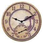 Springfield 12 Palm Tree Poly Resin Clock With Thermometer 071589985132