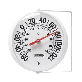 Springfield 557890124507 Big And Bold Thermometer With Mounting Bracket Indoor Outdoor Therm