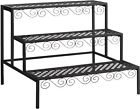 39-100366n Stand Black Plant 3-tier Middle Garden Tierra