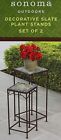 H0165168a Stands Pack Sonoma Nesting Tile Outdoors Slate Plant Decorative 2