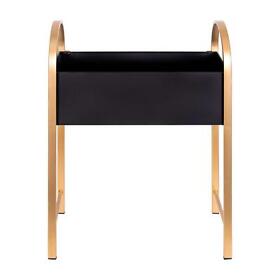 S45385 Stratton Home Modern Arched Black And Gold Metal Plant Stand