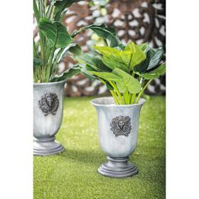 14round Studio 350 758647368686 Grey Resin Rustic Planter 14 X 10 - 14roun