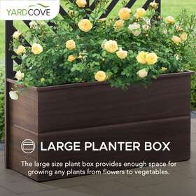 Sunjoy 841057181560 Marston Planter With Screen - 24.02 Inch L X 9.06