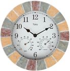 Sw1061 Lilyshome Lilys Home Indoor Or Outdoor Wall Clock With Thermometer