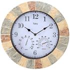 Sw532 Lilyshome Indoor Or Outdoor Wall Clock With Thermometer 637825773019