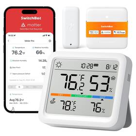 Switchbot 810150541755 Wifi Indoor Outdoor Thermometer Meter Pro Pack With A
