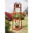 T10034 Wood Plant Stand Unbranded 4 Tier Flower Rack Planter Holder Garden Shelf Ladder 7425619674627
