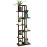 Tall Plant Stand Bamboo Indoor And Outdoor 6 Tier 7 Potted