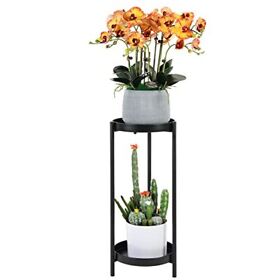 Tall Small Corner Plant Stands For Rustic Indoor Outdoor Plants 2 Two Tier