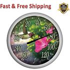 Tap90041 Taylor Precision Products Hummingbirds Bouquet Thermometer Decorative Functional Weather Resistant