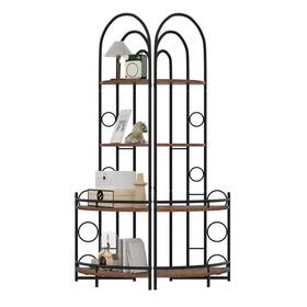 P-dj-130766 Tatayosi Plant Stand 59.49 Inch X 21.85 15.24 4-tier Antique Brown With Metal Frame