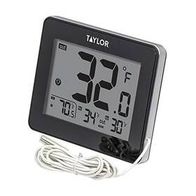 Tay 131405202232 Wired Digital Indoor Outdoor Thermometer With Led Display Probe Se