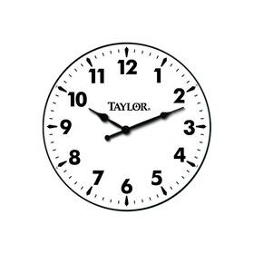 Taylor 037103580795 166 Metal Patio Clock 12 Inch