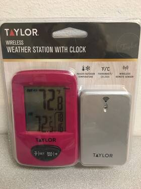 1511ast1 Taylor 077784021989 Digital Thermometer Plastic Assorted 7.28 Inch Fuchsia