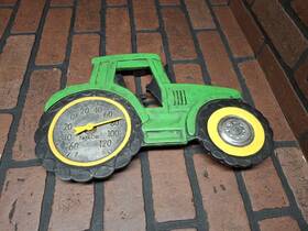 Taylor 077784029244 Tractor Indoor/outdoor Thermometer Has Damage On The Back