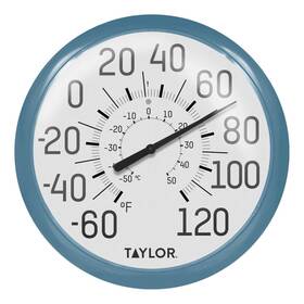 Taylor 077784033036 Big And Bold Wall Thermometer 13.25 Inch Teal