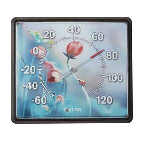Taylor 077784040935 Ladybug Indoor Outdoor Dial Thermometer Wireless With Easy To Re