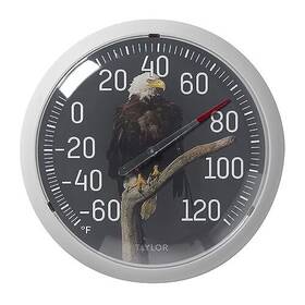 Taylor 077784045428 Nature Series Eagle Indoor Outdoor Dial Thermometer Decor For Patio Pool O