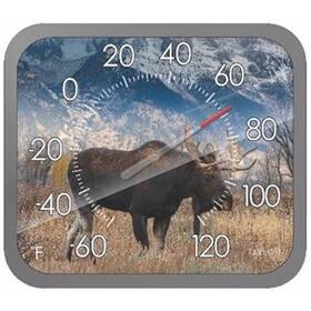 5307064 Taylor Moose Dial Thermometer Plastic Multicolored