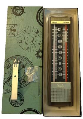 5332 Taylor Vintage No. Indoor Outdoor Thermometer New In Box Usa